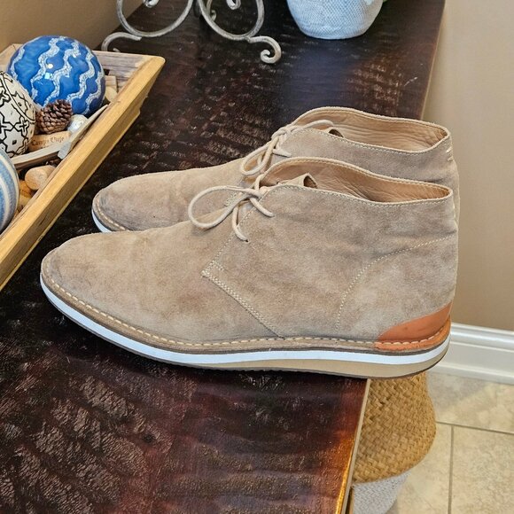 Greats Men's Suede Chukka Boots, Tan, Sz 13 - Picture 3 of 16